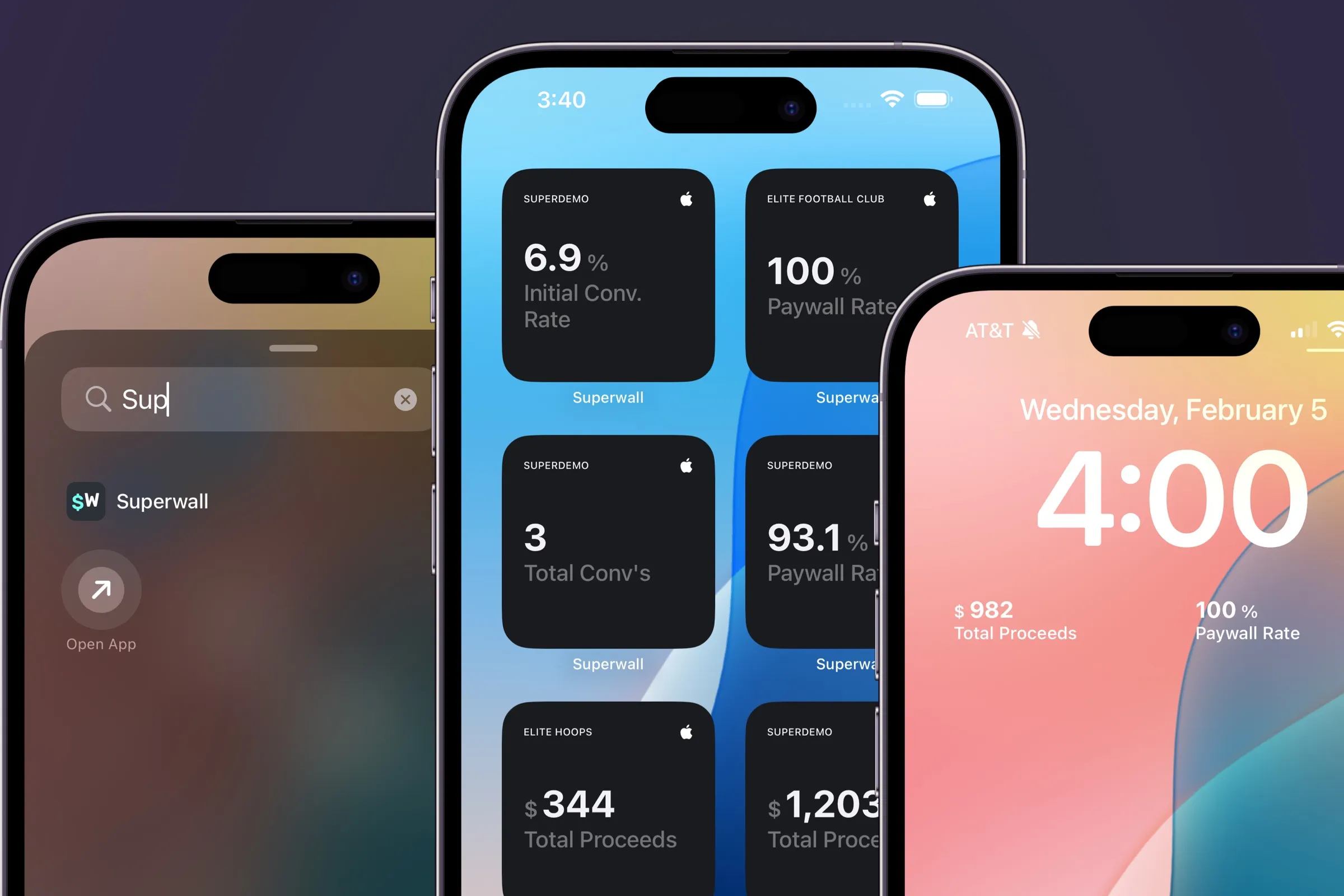 All sorts of widgets for Superwall.