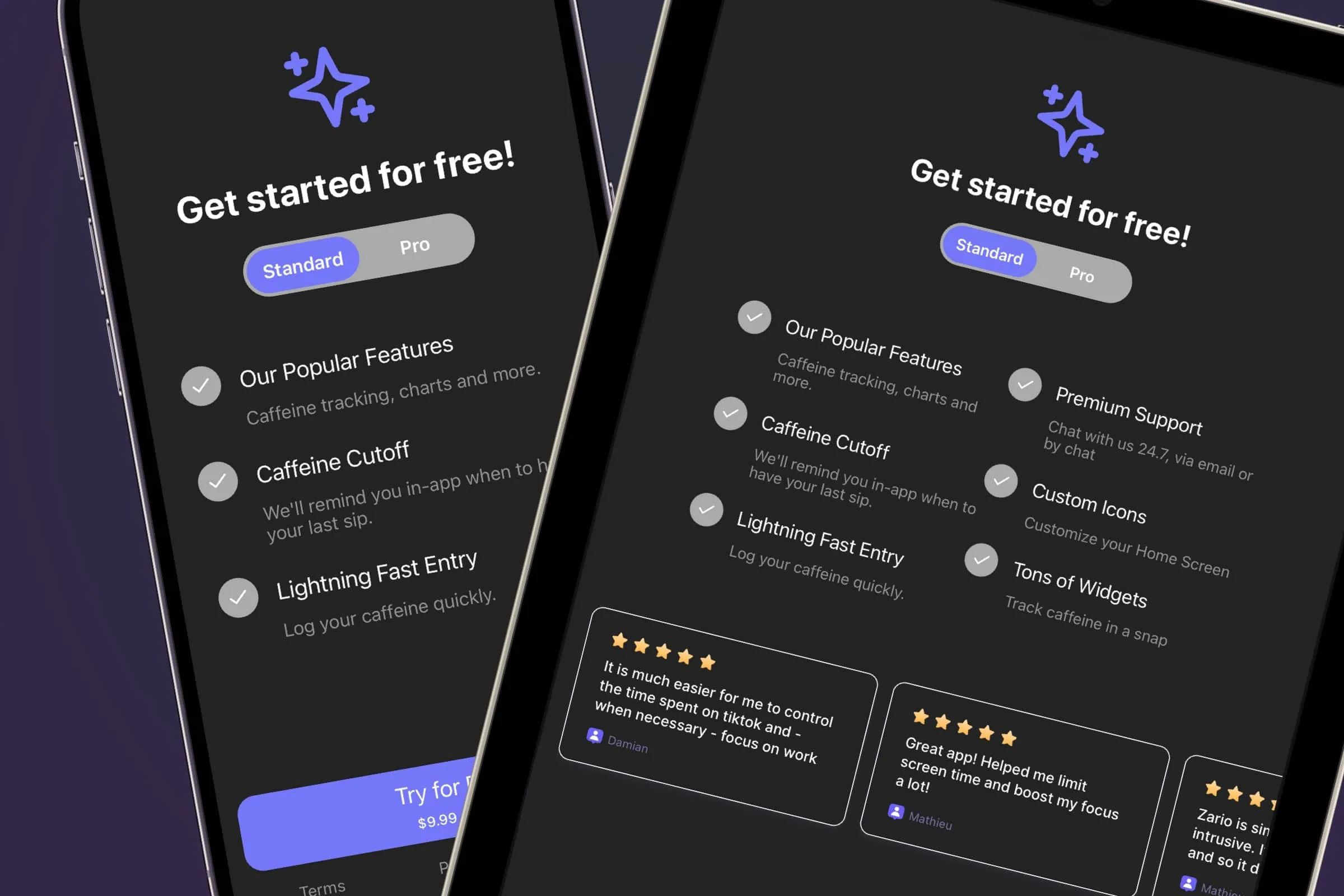 Paywalls adapting to dark mode and the device size