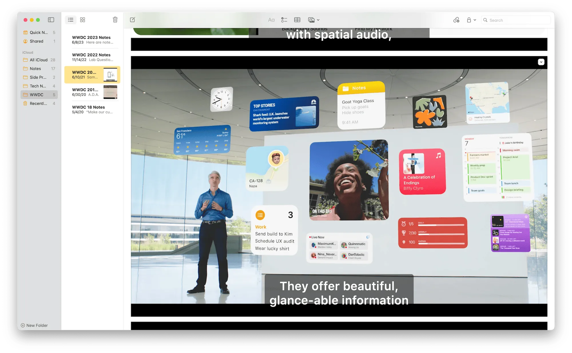 Notes from WWDC 2019