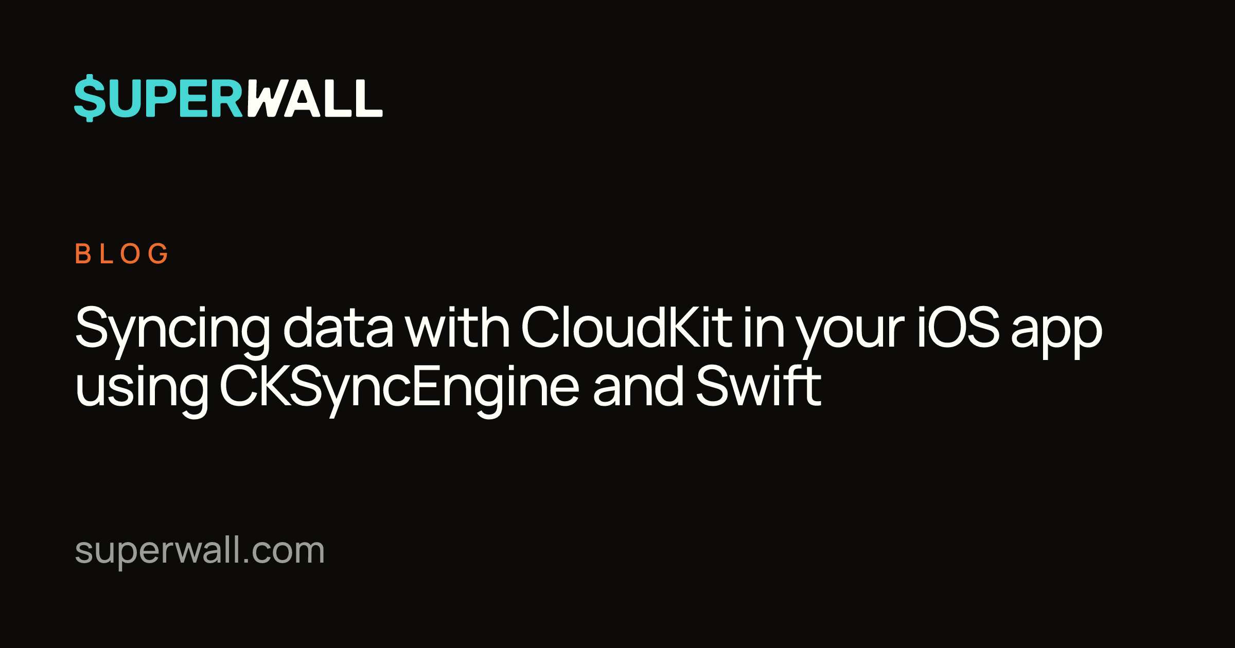 Syncing data with CloudKit in your iOS app using CKSyncEngine and Swift ...